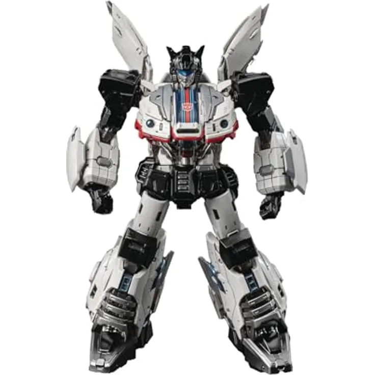 threezero Transformers MDLX Jazz Actionfigur, 15,2 cm, 46 Gelenkpunkte, Zubehör: 5 austauschbare Hände, Photonengewehr, Grappling-Haken mit einziehbarer Schnur