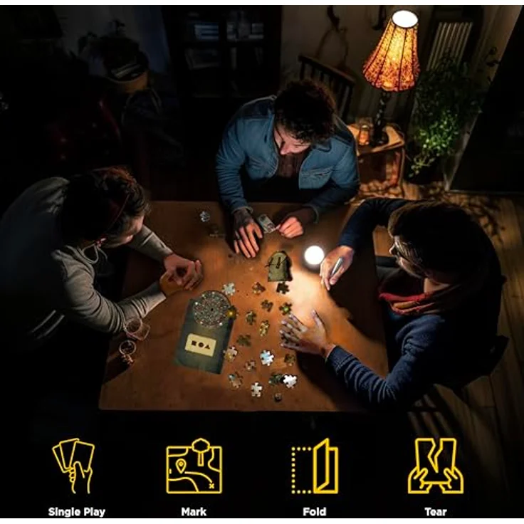 Thames & Kosmos EXIT Nightfall Manor, Escape Room Spiel mit 4 Puzzles, für 1-4 Spieler, ab 10 Jahren, Spielzeit 2-3 Stunden – Bild 5