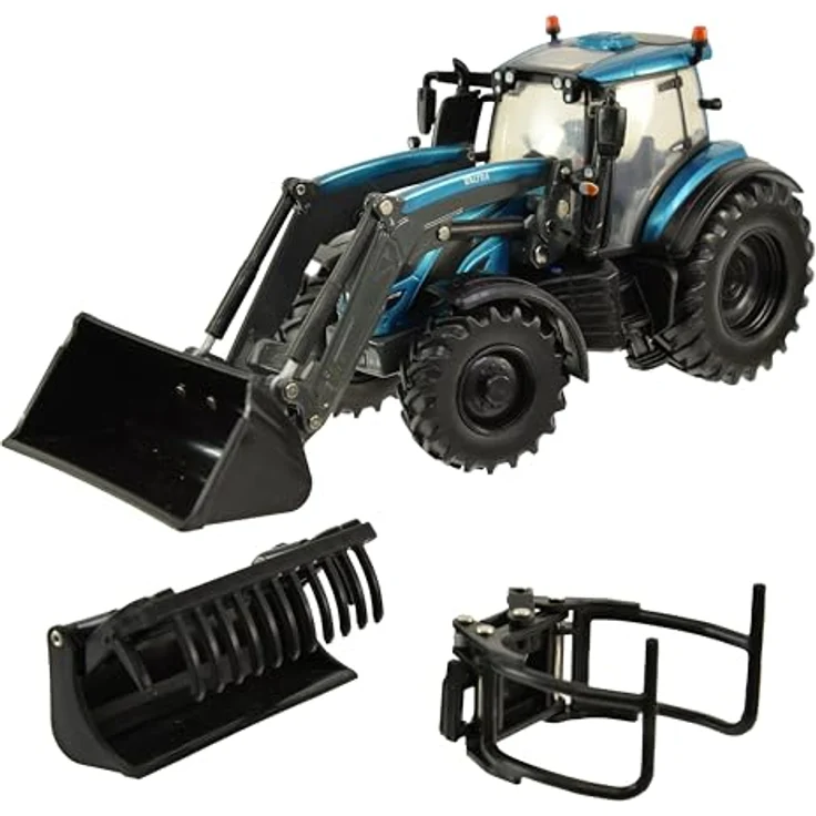 Tomy Valtra T234 Traktor mit Frontlader, Spielzeugfahrzeug für Kinder – Bild 5