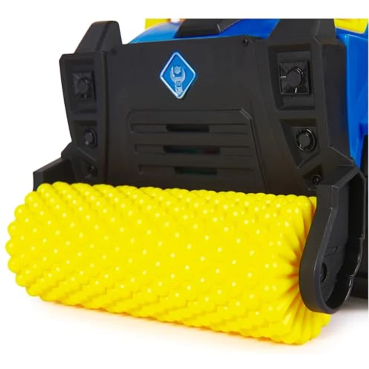 Spin Master Paw Patrol Rubble und Crew Wheeler Deluxe Truck, 38 cm Baufahrzeug mit Licht- und Geräuscheffekten sowie 5 cm Wheeler-Figur – Bild 6