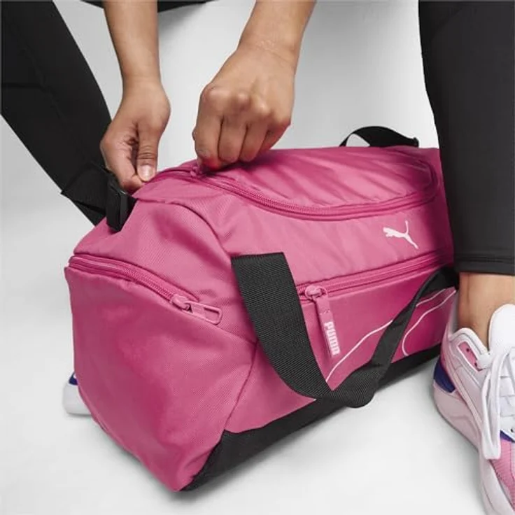 PUMA Sporttasche FUNDAMENTALS SPORTS BAG S, recycelte Materialien, schwarz – Bild 5