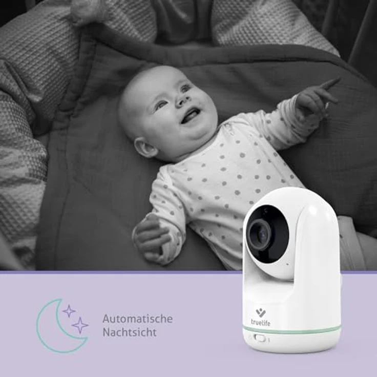 Truelife, Babyphone, NannyCam R5 elektronisches Babyphone (Babyphone mit Kamera, 300 m) – Bild 6
