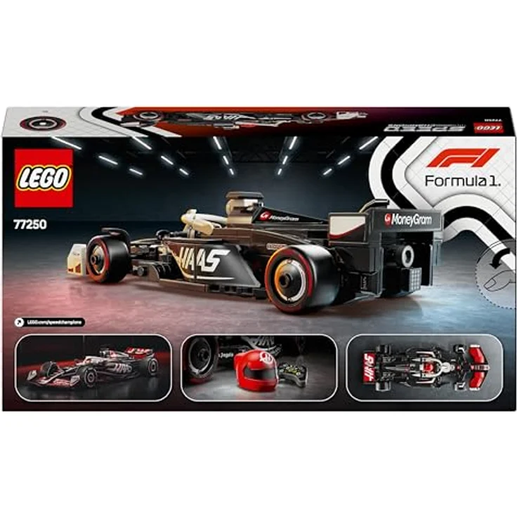 LEGO Speed Champions MoneyGram Haas F1 Team VF-24 Rennauto - Rennwagen Modell mit Formel 1 Minifigur - Für Kinder ab 10 Jahren und Motorsport Fans 77250 – Bild 5