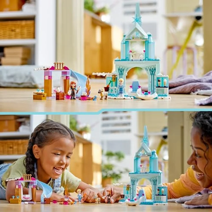 LEGO Disney Frozen Elsas Eispalast, Eiskönigin-Schloss-Spielzeug mit Prinzessin ELSA und Anna Puppen, Plus 2 Tierfiguren, tolles Geschenk für 4-jährige Mädchen und Jungen 43238 - Preisvergleich – Bild 5