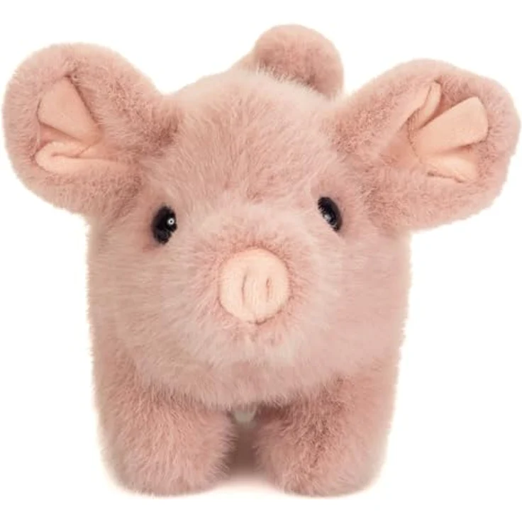 Teddy Hermann Schwein Stella, stehend 23 cm, rosa Plüschtier mit liebevollen Details und weichem Fell – Bild 2
