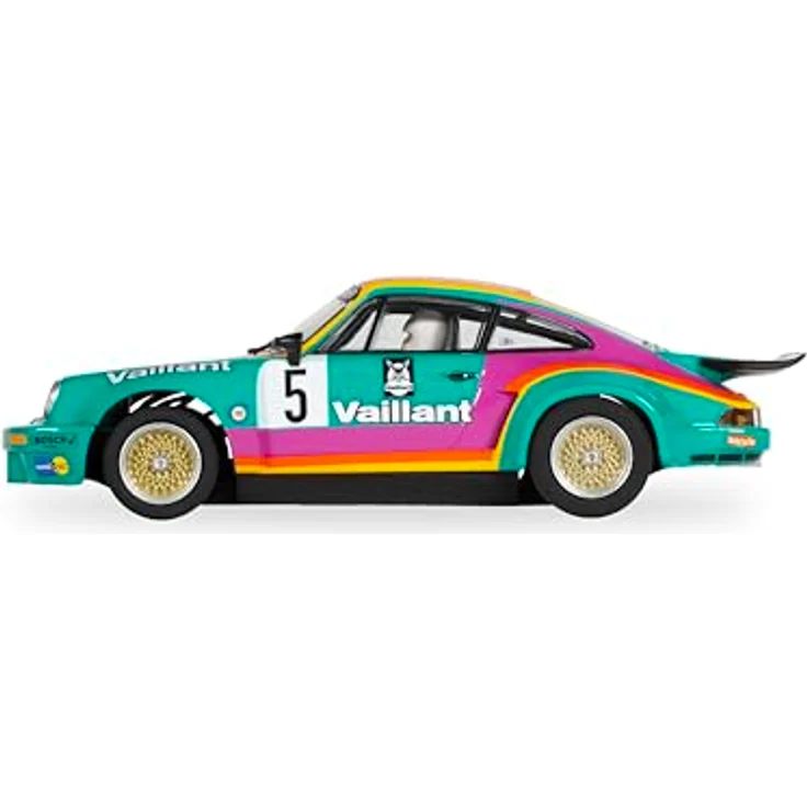 Scalextric C4439 1:32 Porsche 911 3.0 RSR Vaillant #5 HD - Slotcar, Rennbahn, Auto für Rennbahn, Rennbahnauto, Rennbahn – Bild 4