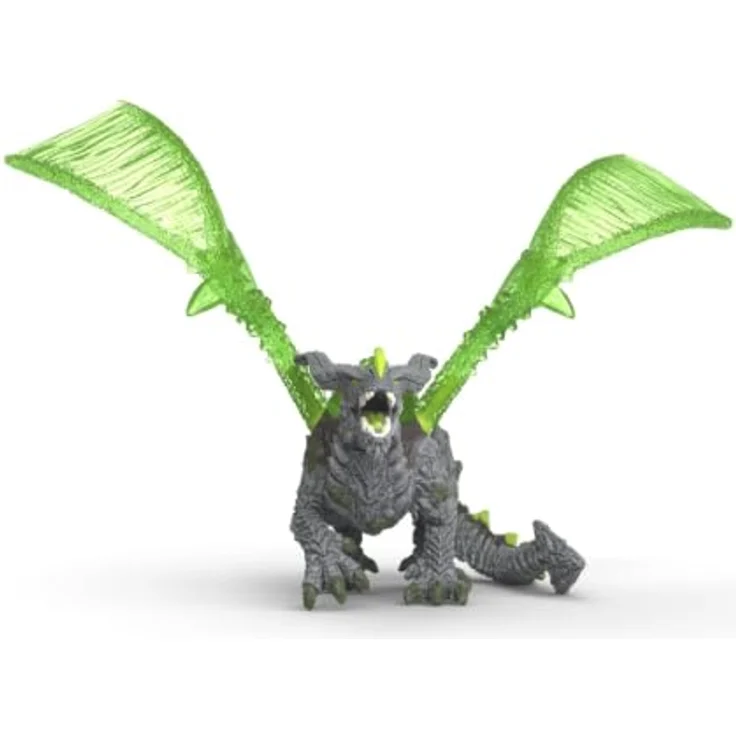 Schleich Rock Dragon, Spielfigur mit beweglichen Flügeln, 28 x 17 x 13 cm, Eldrador Creatures – Bild 4