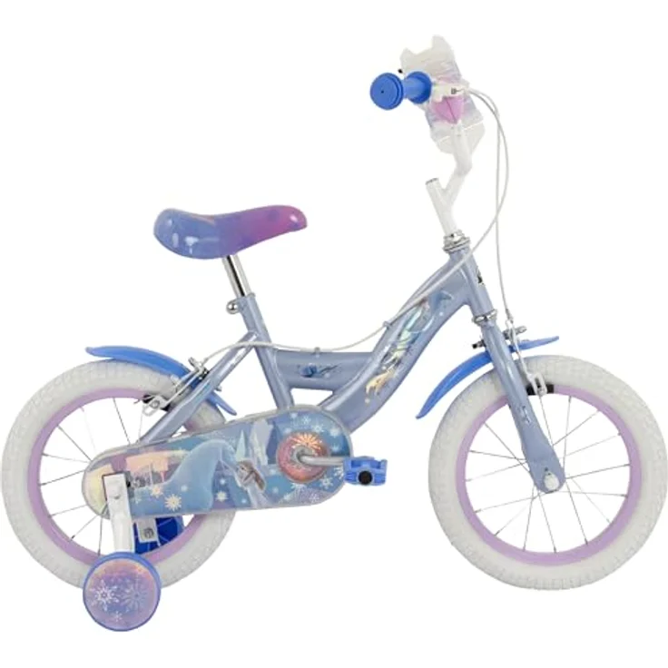 Huffy Disney Die Eiskönigin Frozen 14" Kinderfahrrad für Mädchen, ideal für 4-6 Jahre, blau, ohne Gangschaltung – Bild 3