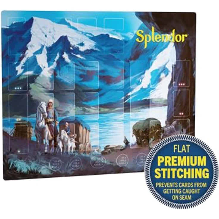 Gamegenic Splendor Game Mat, Premium Spielmatte aus Naturkautschuk, 70 x 55 cm, verstärkte Kanten, 2 mm Dicke – Bild 3