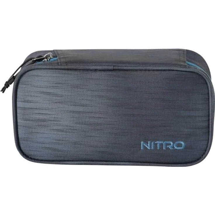 NITRO Federmäppchen Pencil Case XL, haze, bestickt - Schulutensilien-Organizer mit Stundenplanfach und verstecktem Spickerfach – Bild 2