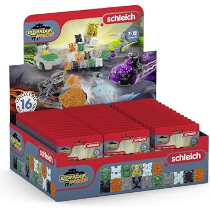 Schleich 81352 Eldrador Mini Creature Serie 5, Thekendisplay mit 47 Blindbags, Sammelfiguren für Kinder 7+, zufällige Mini-Kreatur je Beutel, detailreich und handbemalt – Bild 1