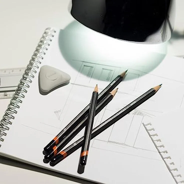 Derwent Graphik Bleistifte Set, 24 Stück in 20 Härtegraden von 9B bis 9H, hochwertiges Qualitätsmaterial – Bild 4