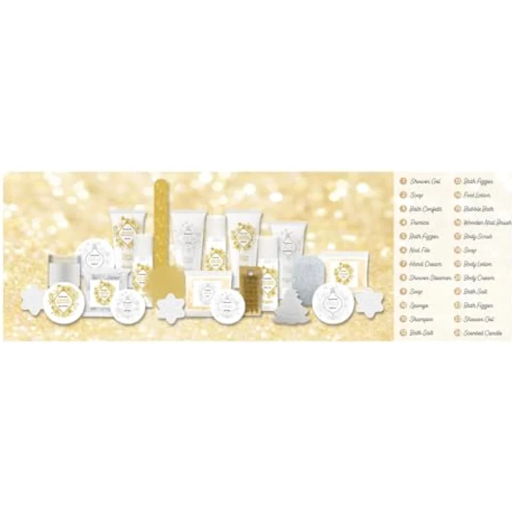 ACCENTRA Adventskalender Adventskalender WINTER MAGIC, Quadratische Box mit abwechslungsreichen Überraschungen, winterliches Design – Bild 5