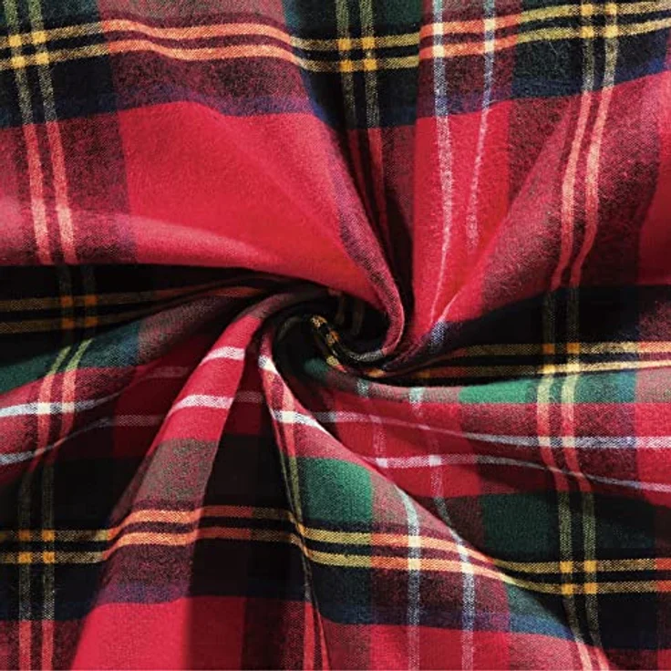 Erwin Müller warme Bettwäsche Flanell buntgewebt rot Größe 135x200 cm (80x80 cm) - hautsympathisch, atmungsaktiv, samtweich, 100% Baumwolle, mit Knopfverschluss (weitere Größen) – Bild 4