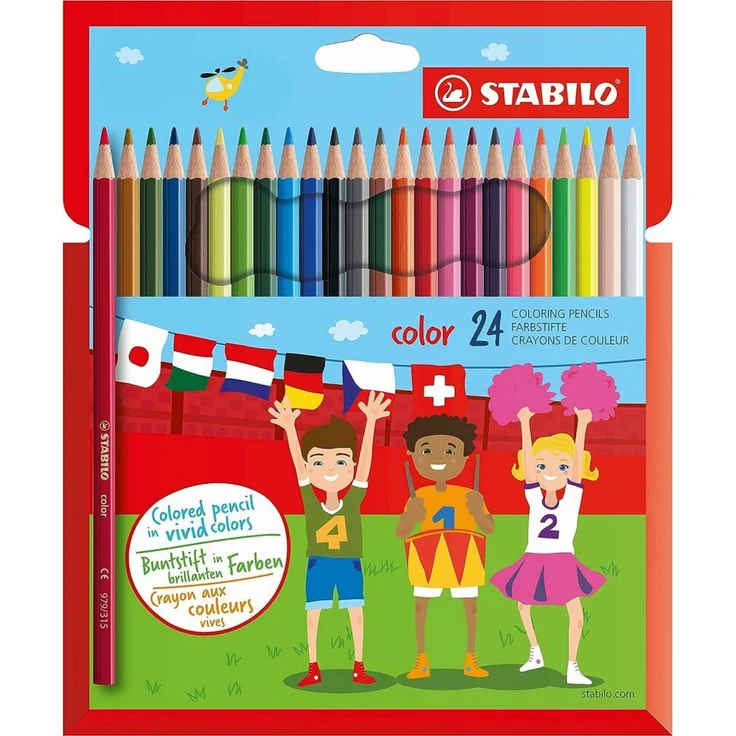 STABILO Buntstift 24 color Buntstifte farbsortiert - Premium Buntstifte, Minendurchmesser: 2,5 mm – Bild 1