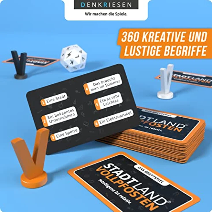 STADT LAND VOLLPFOSTEN® Brettspiel - "Intelligenz ist relativ. " – Bild 4