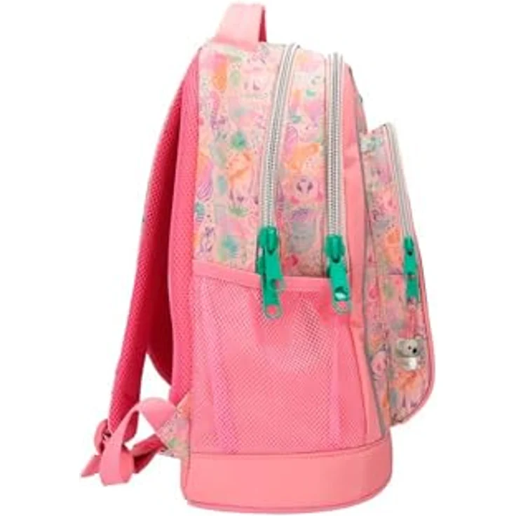 Depesche 12790 TOPModel Wild - Schulrucksack in Rosa, mit Model Motiv, Panda- und Koalamotiv, verstellbare und gepolsterte Träger – Bild 3