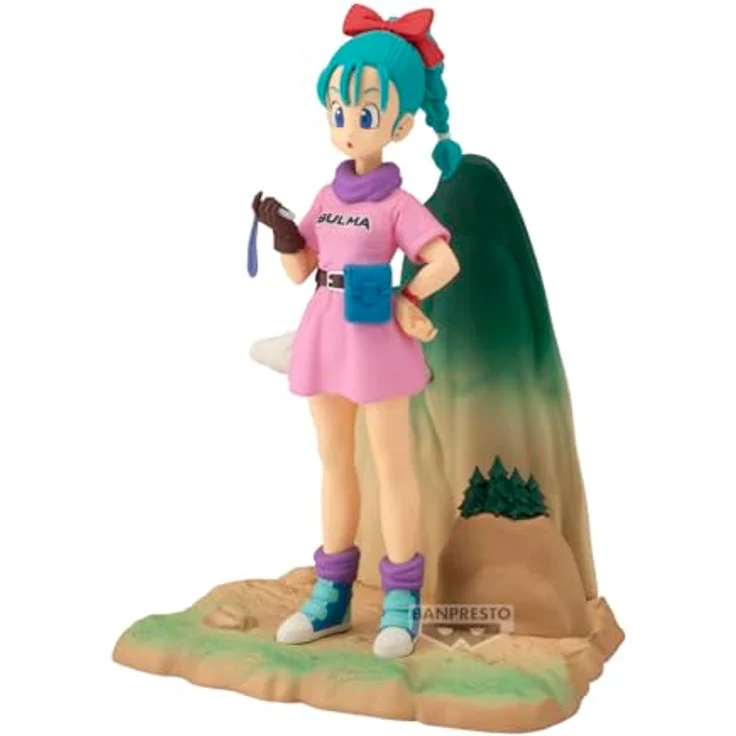 Banpresto Bulma Dragon Ball Actionfigur, 13 cm PVC Sammelfigur, BP29376P, Mehrfarbig, lizenziertes Produkt mit Basisständer – Bild 1