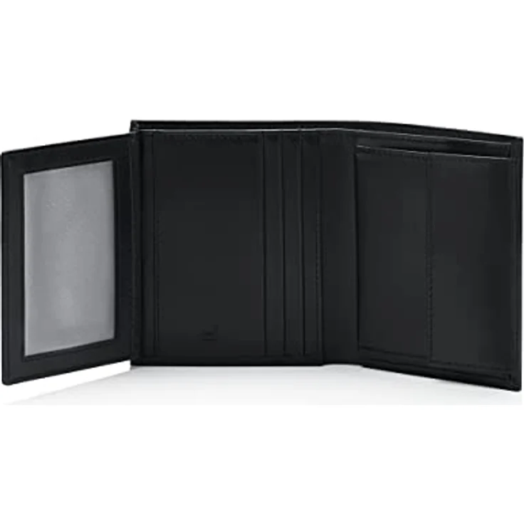 Bric's Porsche Design Horizontale Herren-Brieftasche aus Leder, Classics 6, mit RFID-Schutz, 6 Kartenfächer, Visitenkartenfach, Fach für Geldscheine, Größe: 9 cm x 10,5 cm x 2 cm, Schwarz – Bild 4
