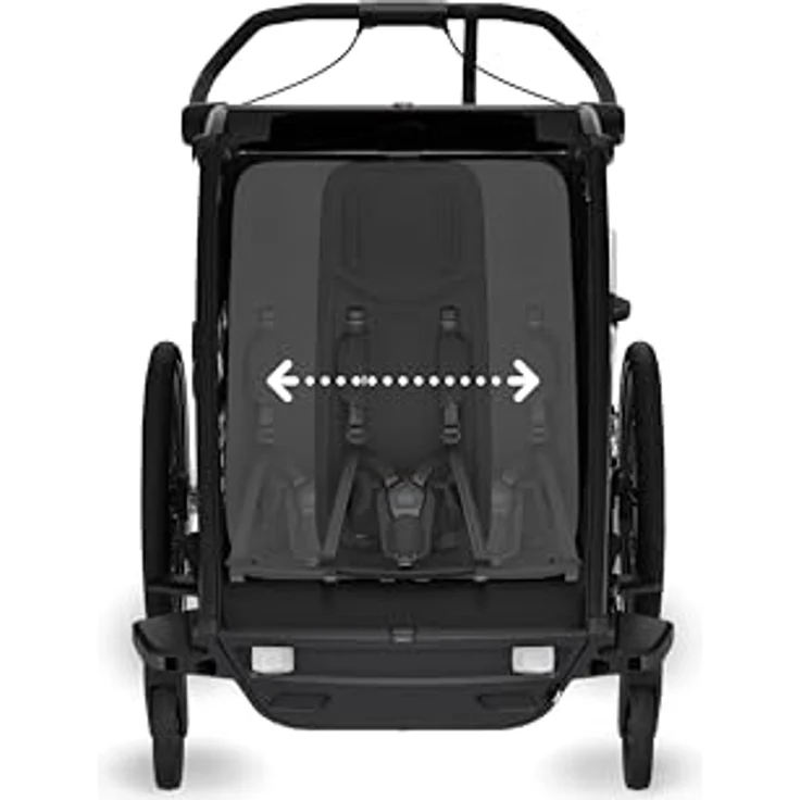 Thule Chariot Sport 2 Double, Veloanhänger mit modularen Sitzmöglichkeiten und integrierter LED-Beleuchtung – Bild 13