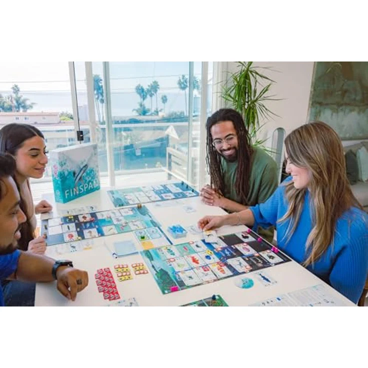 Stonemaier Games Finspan, Brettspiel über Meeresforschung mit Solo-Automatikmodus, umweltfreundliche Komponenten – Bild 3