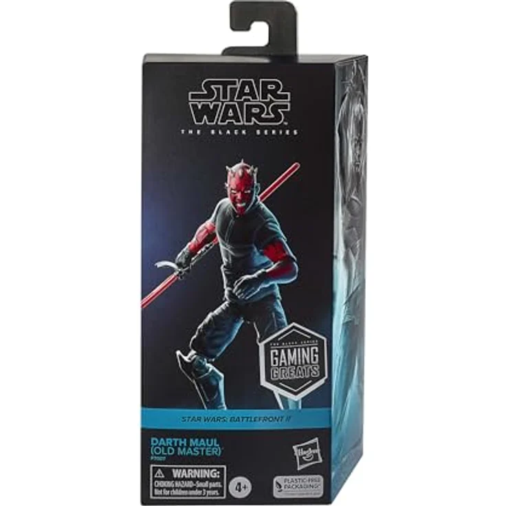 Hasbro Star Wars Battlefront Darth Maul Altmeister Figur, 15 cm, detailgetreu mit Doppelklingen-Lichtschwert und mehreren Bewegungspunkten – Bild 1