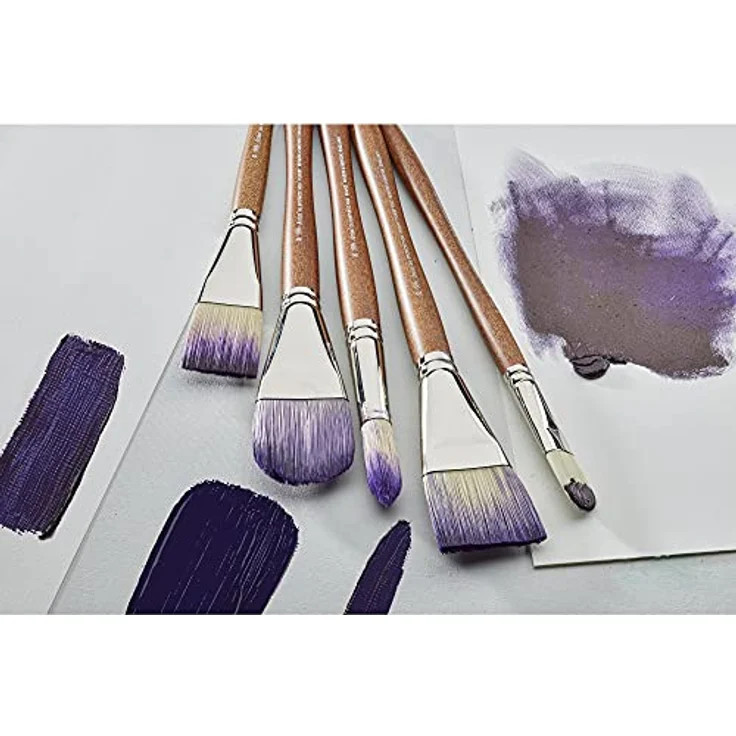 Winsor & Newton 5010850 synthetischer Künstler Ölpinsel mit hoher Elastizität & Lebensdauer, ergonomischer Stiel für Ölfarben und Alkydfarben - Lasurpinsel 2" – Bild 4