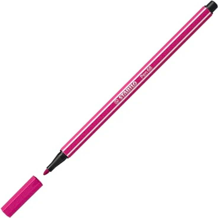 STABILO Filzstift Pen 68, Zick-Zack Tischset mit 18 Farbstiften, vielseitig für Kreativität und Journaling – Bild 4