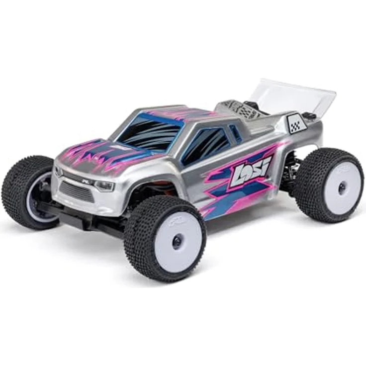 Losi Micro-T 2S 1/28, RTR Stadium Truck mit Aluminium-Chassis, über 20 km/h, 25 Minuten Fahrzeit – Bild 6
