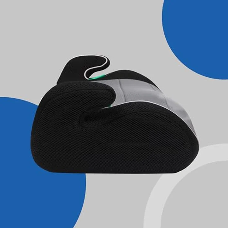 Petex Kindersitzerhöhung Max, ab: 6 Jahren, Befestigung mit 3-Punkt-Gurt des Fahrzeugs, i-Size Norm, UN ECE R129, ergonomisches Design, robustes HDPE-Kunststoff - schwarz – Bild 6