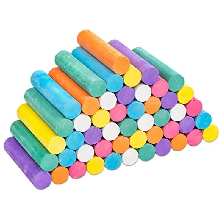 Betzold Straßenmalkreide, 7 Farben für Kinder, Outdoor Kunst, praktisches Eimerchen – Bild 6