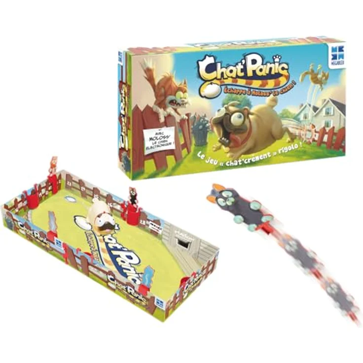 Megableu Jeu Chat Panic, Brettspiel für actionreiche Katzenjagd, ab 7 Jahren – Bild 3