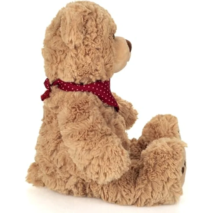 Teddy Hermann® Kuscheltier Teddy Curtis mit Halstuch 30 cm, weicher Plüsch und kindersichere Verarbeitung – Bild 2