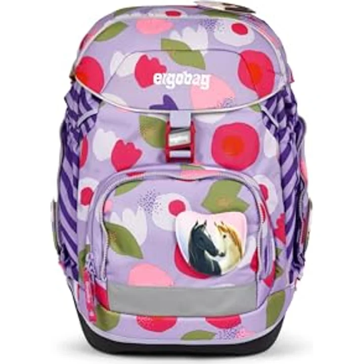 ergobag Schulranzen pack Set (6-tlg., ergonomisch, farbenfrohe Designs, Your-Size-System) – Bild 2