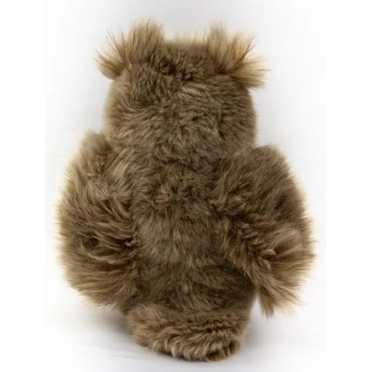 Teddys Rothenburg Uhu Kuscheltier Eule 17 cm, kuschelweiches Plüsch, braun, maschinenwaschbar bis 30°C – Bild 4