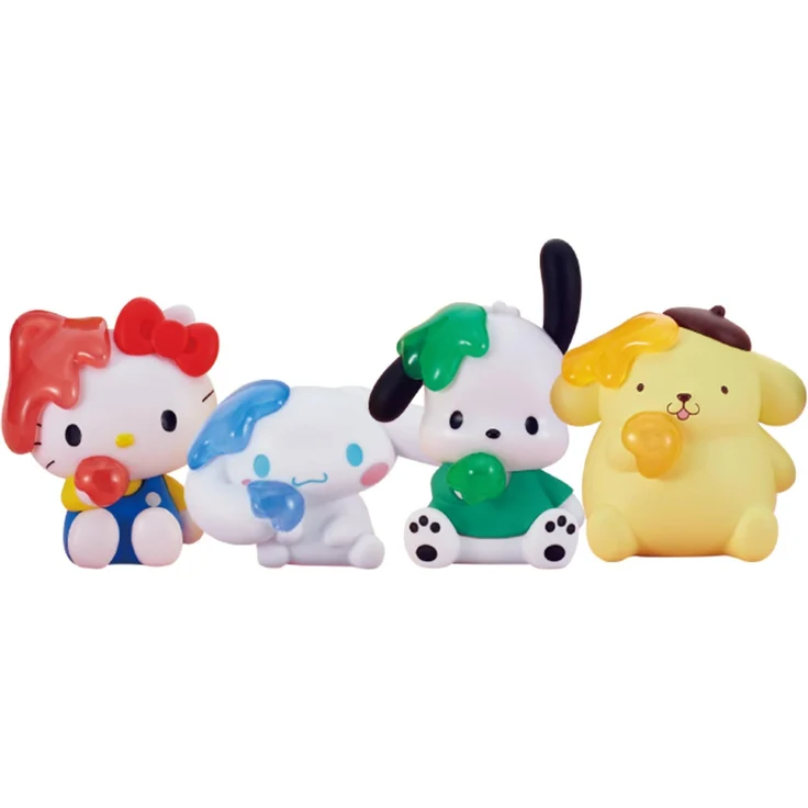Takara Tomy Sanrio Twinchees Minifiguren Hello Kitty & Friends Jam Jelly, 5 cm Blind Pack Display (24) mit 5 zufälligen Charakteren