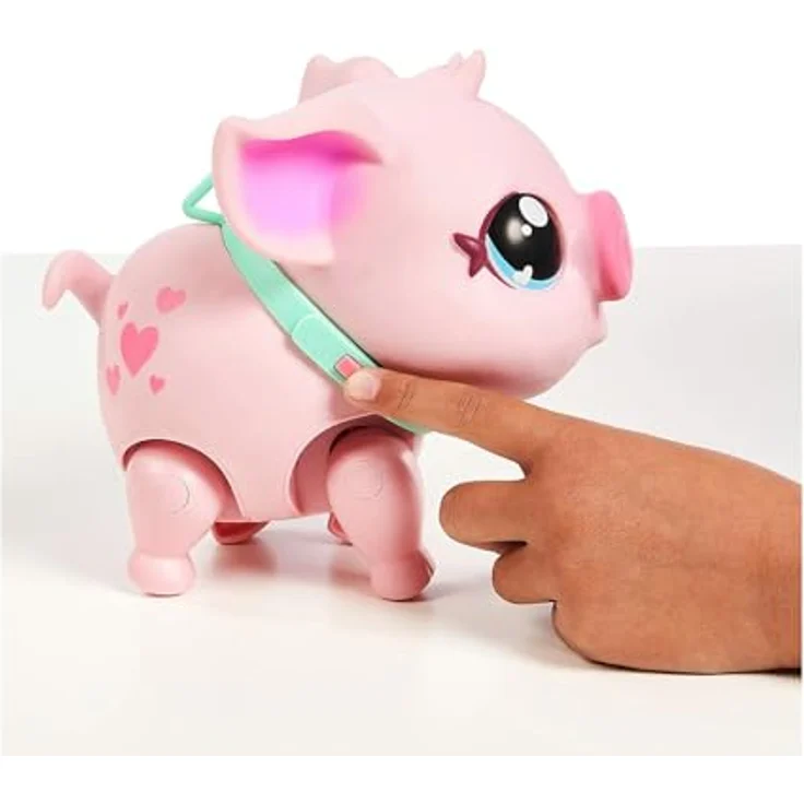 Giochi Preziosi Live - Mein kleines Schwein, interaktives Tier, das läuft, Tanzt und Essen (Famosa LPW0000), LPW00000, Bunt – Bild 6