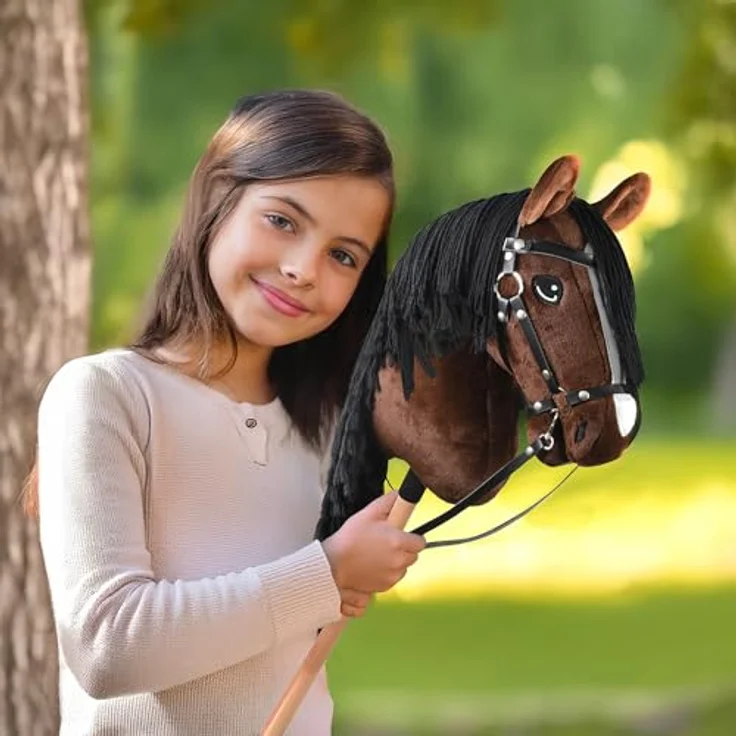 Hobby Horse Land Jump Star A3, Steckenpferd mit Trense komplett, langlebige Materialien und perfektes Design für aktives Spielen – Bild 4