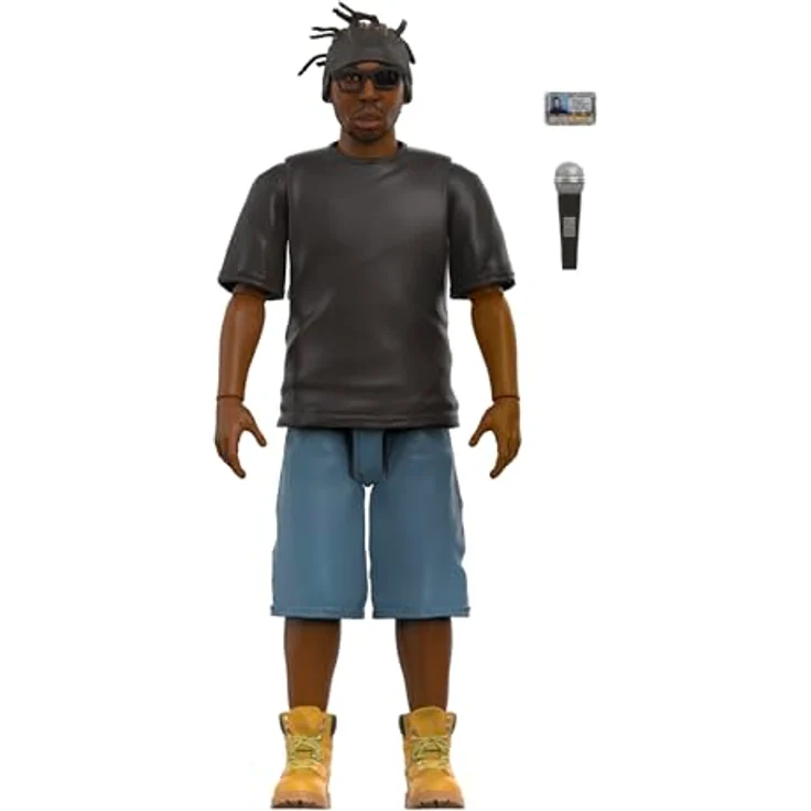 Super7 Ol' Dirty Bastard Deluxe - O.D.B Actionfigur mit Mikrofon- und Ausweis-Zubehör, 18 cm – Bild 2