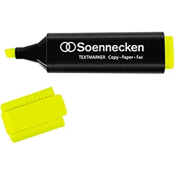Soennecken Textmarker 2-5 mm, Keilspitze, gelb