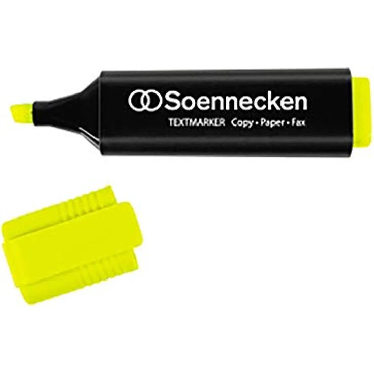 Soennecken Textmarker 2-5 mm, Keilspitze, gelb – Bild 1