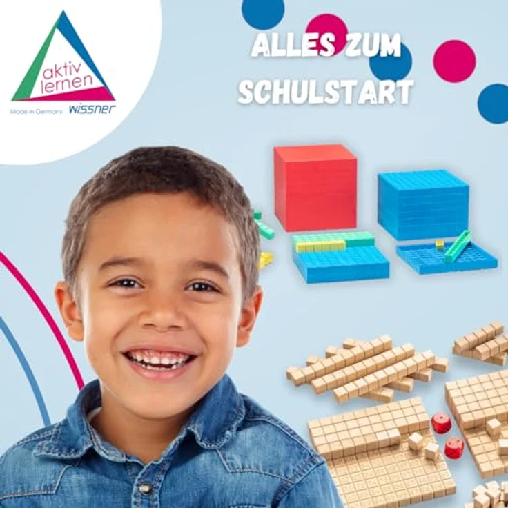 Wissner 039577.000 - Dezimalrechensatz zum Stecken,, farbig, Kunststoff, robust für die Schule, zum Rechnenlernen, empfohlen bei Rechenschwäche – Bild 9