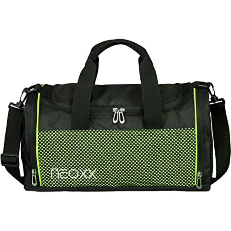 Neoxx Champ Sporttasche I Sportbeutel für die Schule I Trainingstasche für Sportklamotten und Schuhe (All About Neon)