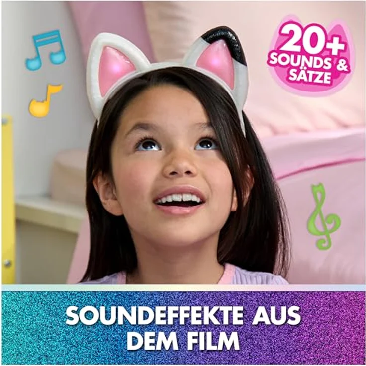 Spin Master GDH Movie - Musical Ears Haareif, interaktives Haarband mit Katzenohren, 3 Modi, berührungsempfindliche Ohren, fördert Kreativität und Bewegung – Bild 3