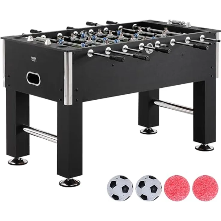 VEVOR Kickertisch 139,7 cm, robust mit 4 Bällen und 4 Getränkehaltern, ideal für Zuhause und Spielzimmer