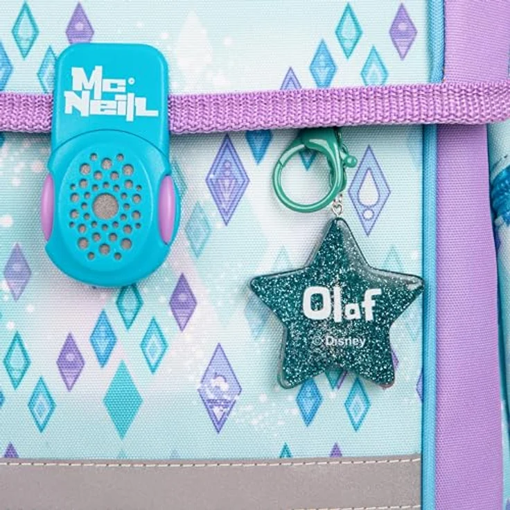 McNeill PERFECTO Schulranzen-Set, Disney Frozen, 5-teilig, ergonomisch mit ClickFlex-Rückensystem und Reflektoren, 22 l, 1.250 g – Bild 6