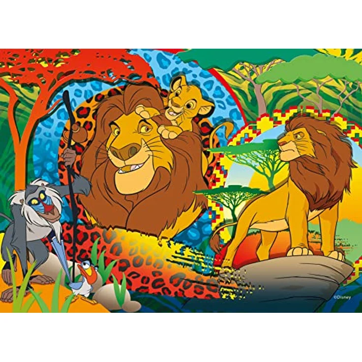 Liscianigiochi 91737 Disney Puzzle Maxifloor, 4 x 48 Teile, für Kinder ab 4 Jahren, Cartoon-Szenen, 35 x 25 cm – Bild 3