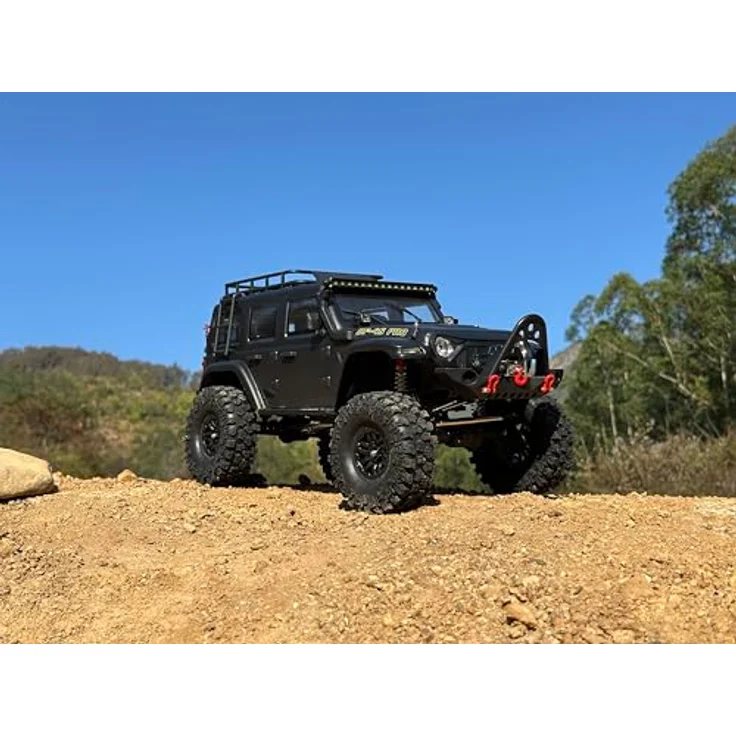 DF Models DF-4S Pro BL Crawler, RC Offroad-Auto im Maßstab 1:10, bürstenloser Elektromotor, schwarz, bis zu 13 km/h – Bild 7