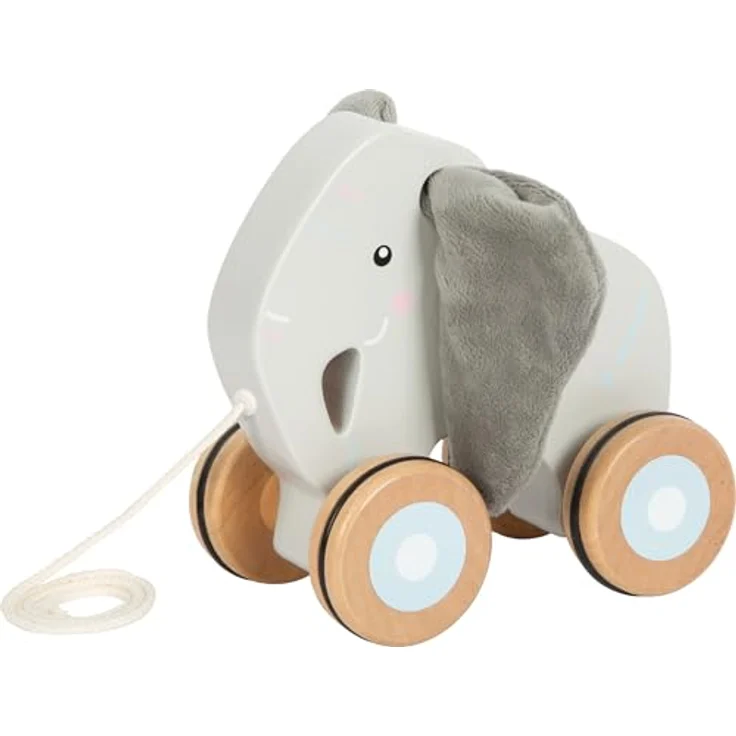 Small Foot - Holz-Elefant mit knisternden Ohren, Schiebe- & Ziehspielzeug für Babys – Bild 3