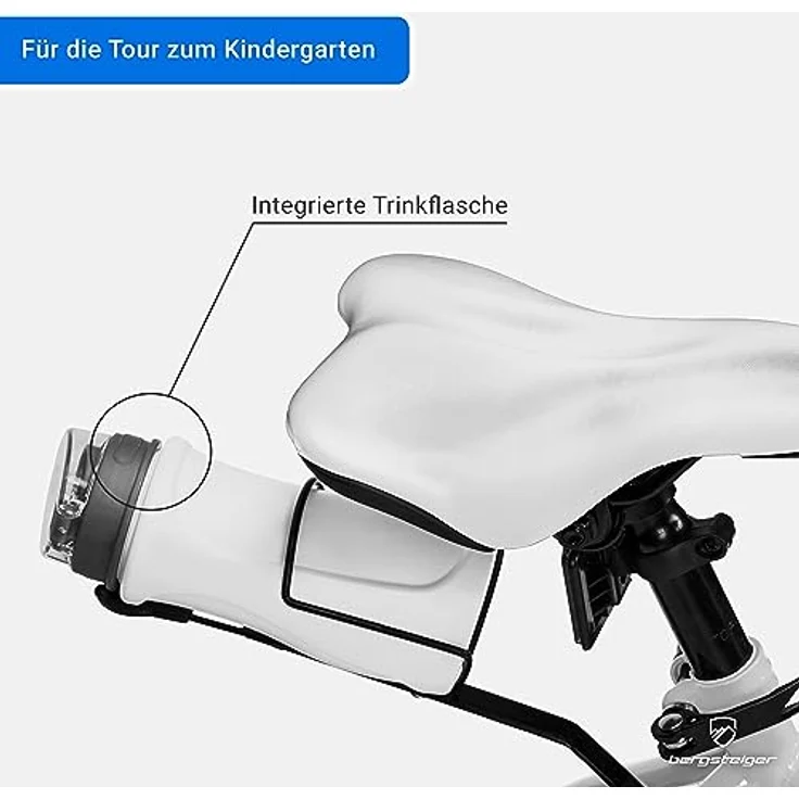 Bergsteiger Monaco 12 Zoll Kinderfahrrad, BMX, Stützräder, Rücktrittbremse, Trinkflasche, Kettenschutz, in tollen Farben – Bild 2